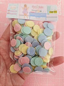 RECORTES DE FELTRO CIRCULOS DE 1,2 CM