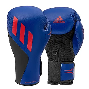Luva de Boxe adidas em PU SpeedTILT 150 - Azul e Vermelho