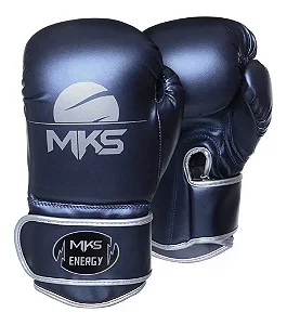 Luva de Boxe MKS Energy Azul Metálico