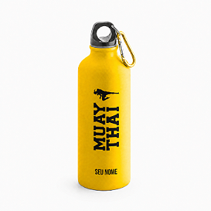Garrafa Squeeze COLLINA Amarela Muay Thai Com Nome