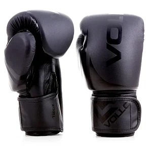 Luva de Boxe Muay Thai Kickboxing Training Preta Vollo