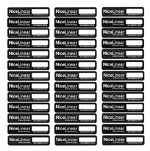 TAG PASSIVO ADESIVO CR5-A PRETO NICE LINEAR