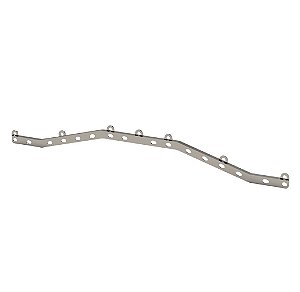 BARRA CHATA PULLEY CURVA 120 AJUSTÁVEL – INOX 304