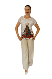 Nossa Sra. Aparecida - Modelagem Tshirt com Pala