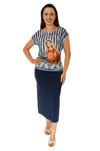 DUPLICADO - N. Sra das Lágrimas - Modelagem Tshirt com Pala