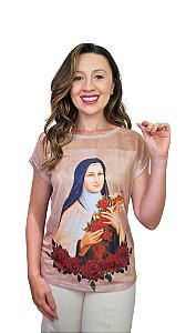 Santa Teresinha do Menino Jesus - Modelagem Tshirt com Pala