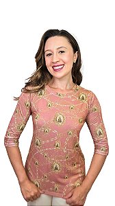 Nossa Senhora Aparecida Retrato - Modelagem Bata Quadrada