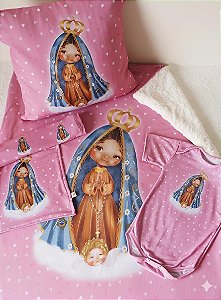 Kit Enxoval do bebe Aparecida Corações