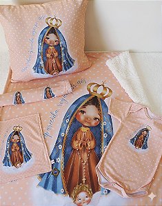 Kit Enxoval do bebe Aparecida Estrelas