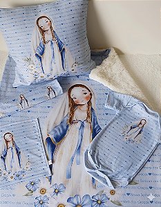 Kit Enxoval do bebe Graças Azul