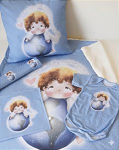 Kit Enxoval do bebe Jesus Azul
