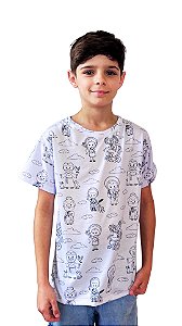 Camiseta Infantil Colorir Nossa Santos