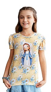 Camiseta Frufru Infantil Graças Flores