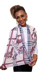 Echarpe Arcanjo Miguel Xadrez