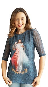 Camiseta Quadrada 2/3 TULE Jesus Misericordioso
