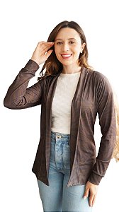 Cardigan Cruz fundo Marrom