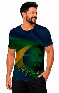Camiseta Dry Jesus Bandeira
