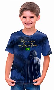 Camiseta Infantil Dry Jesus Frase