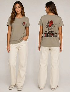 Quadrada Algodão Bege - O Amor Constrange