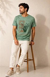 Camiseta Algodão Chamados Verde