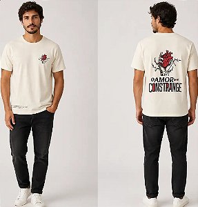 Camiseta Algodão O Amor Constrange Off White