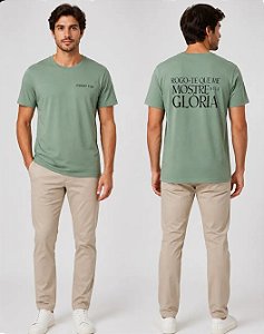 Camiseta Algodão Rogo-te verde