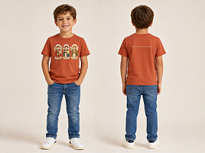 Camiseta Arcanjo Terra Cota
