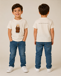 Camiseta Padre Pio Off White