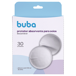 PROTETOR ABSORVENTE DESCARTAVEL PARA SEIOS BUBA
