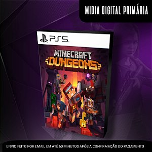 Minecraft Dungeons Ps5 Mídia Digital (Primária) (Retrocompatível)