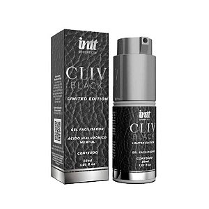 CLIV BLACK - Gel Facilitador Anal com Ácido Hialurônico e Mentol 17g - INTT