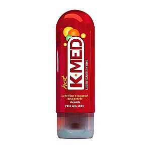 Lubrificante K-med Hot - Lubrificante Íntimo Aquecedor - 200ml -