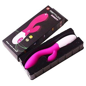 Vibrador Silicone Duplo-30Velocidades Silencioso Silicone Cirurgico Pretty Love - 5222 / pg010