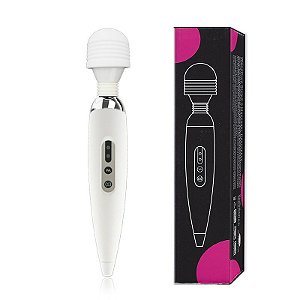 Vibrador Massageador Íntimo Microfone RECARREGÁVEL Bi-volt com 12 vibrações - VIPMIX - AV002R