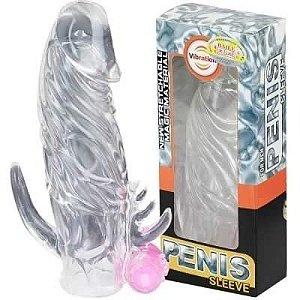 Capa Peniana Com Vibrador e Saliências - BI-010045Z-2 / ca005