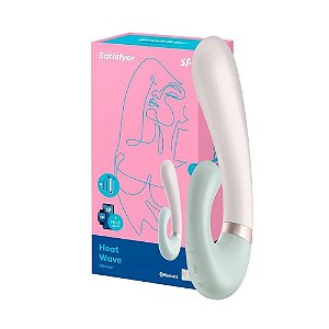 SATISFYER HEAT WAVE APP - VERDE - Aquece e Estimula Ponto G e Clitóris - SF2091