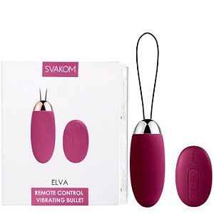 Cápsula Vibratória Recarregável Wireless - ELVA VIOLET/ROSA - Svakom - SV1070 SV0071