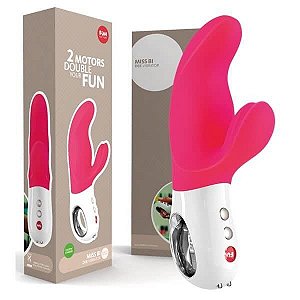 Vibrador Duplo Motor Ponto G e Cítoris Miss Bi - PINK