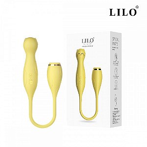 Vibrador Duplo MYSTIQUE -Flexível Recarregável com 10 Modos de Vibração e 10 modos de Pulsação - ES024 / XD1026 LL-B2110