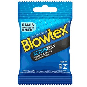 Preservativo / Camisinha Blowtex Action - 3 Unid.