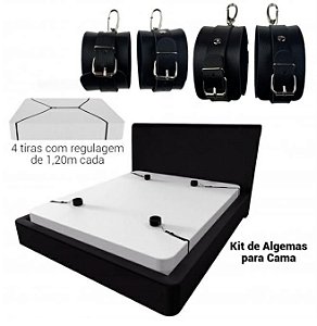 KIT Amarras para Cama -  ALGEMA e TORNOZELEIRA PARA COLCHÃO/CAMA/PORTA STILLO SEX - NS187