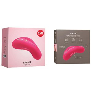 VIBRADOR LAYA II FUN FACTORY - ((E-1408)) ROSA / ROXO