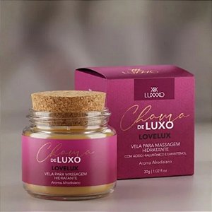 Chama de Luxo Love Lux - Vela Para Massagem Aromática Com Ácido Hialurônico e D-Pantenol