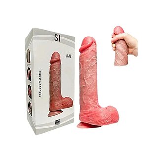 Pênis Hiper Realístico Grande em Silicone - 25,0 x 5,2cm