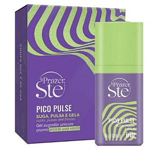PICO PULSE Sugador Líquido Suga, Pulsa e Gela - By Prazer: Ste - Sabor Uva Verde - 16g