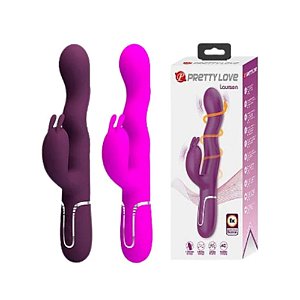 Vibrador com Ondulação e Estímulo do Ponto G e Clitóris - Lourse - Pretty Love