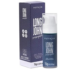Gel Masculino Prolongador de Ereção - Long John - 15g - Feitiços