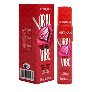 Spray Dessensibilizante para Garganta Profunda - Oral Vibe - 17ml - Sabor Morango - Feitiços