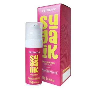 Gel Sugador Líquido com Sensação de Pulsação e Refrescância - Sugalik - 15g - Frutas Vermelhas - Feitiços