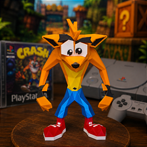 Crash Bandicoot - Estilo Retrô Geométrico